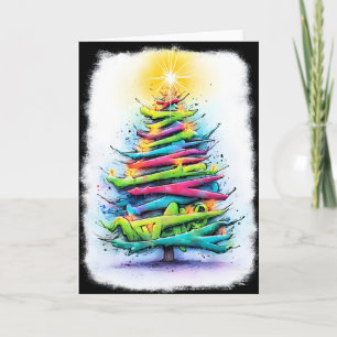 Pour Fêtes Annuelles Cartes de Noël colorées uniques
