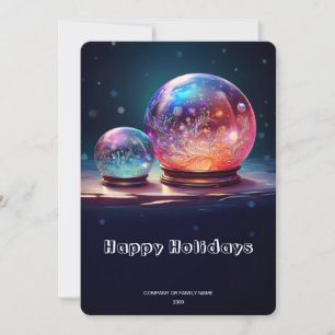 Pour Fêtes Annuelles Cartes de Noël Crystal Snowballs