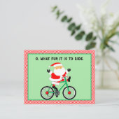 Pour Fêtes Annuelles Cartes de Noël Cyclisme (Debout devant)
