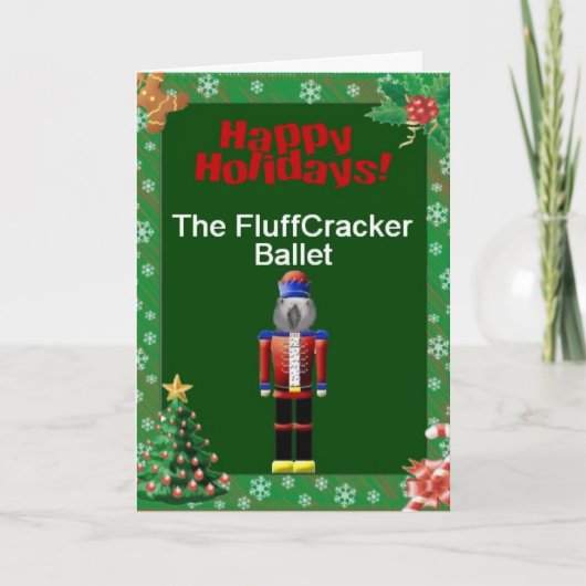 Pour Fêtes Annuelles Cartes de Noël de ballet de Fluffcracker de (Devant)