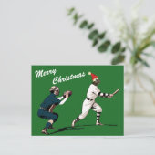 Pour Fêtes Annuelles cartes de noël de baseball (Debout devant)