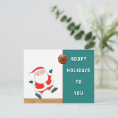 Pour Fêtes Annuelles Cartes de Noël de Basketball (Debout devant)