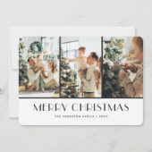 Pour Fêtes Annuelles Cartes de Noël de Buffalo Vert Moderne (Devant)