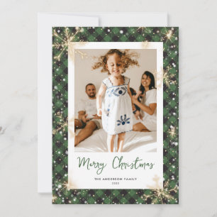 Pour Fêtes Annuelles Cartes de Noël de Buffalo Vert Plaid