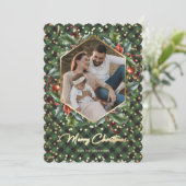 Pour Fêtes Annuelles Cartes de Noël de Buffalo Vert Wreath (Debout devant)