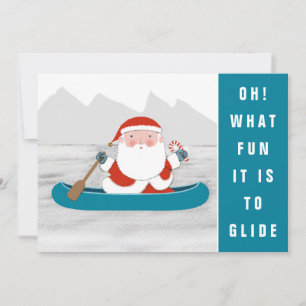 Pour Fêtes Annuelles Cartes de Noël de camping en kayak