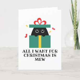 Pour Fêtes Annuelles cartes de noël de chat noir