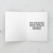 Pour Fêtes Annuelles cartes de noël de chat noir (Intérieur)