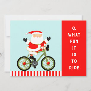 Pour Fêtes Annuelles Cartes de Noël de cyclisme