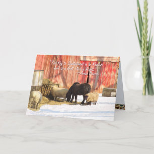 Pour Fêtes Annuelles Cartes de Noël de ferme Amish