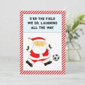 Pour Fêtes Annuelles Cartes de Noël de football (Debout devant)