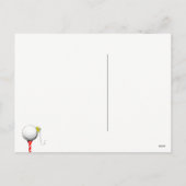 Pour Fêtes Annuelles Cartes de Noël de golf (Dos)