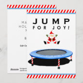 Pour Fêtes Annuelles Cartes de Noël de gymnastique (Devant / Derrière)