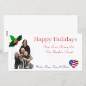 Pour Fêtes Annuelles Cartes de Noël de Henderson (Devant / Derrière)