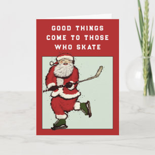 Pour Fêtes Annuelles Cartes de Noël de hockey