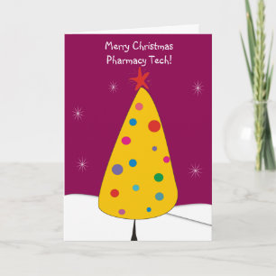 Pour Fêtes Annuelles Cartes de Noël de la technologie de la pharmacie #
