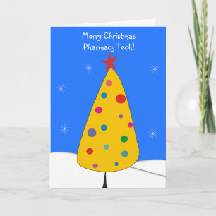 Pour Fêtes Annuelles Cartes de Noël de la technologie de la pharmacie #