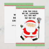 Pour Fêtes Annuelles Cartes de Noël de Lacrosse (Devant / Derrière)