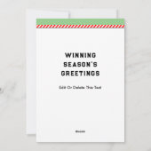 Pour Fêtes Annuelles Cartes de Noël de Lacrosse (Dos)