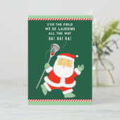 Pour Fêtes Annuelles Cartes de Noël de Lacrosse (Debout devant)