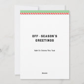 Pour Fêtes Annuelles Cartes de Noël de Lacrosse (Dos)