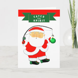 Pour Fêtes Annuelles Cartes de Noël de pêche