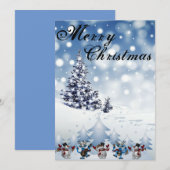 Pour Fêtes Annuelles Cartes de Noël de photos (Devant / Derrière)