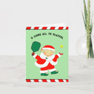 Pour Fêtes Annuelles Cartes de Noël de pickleball