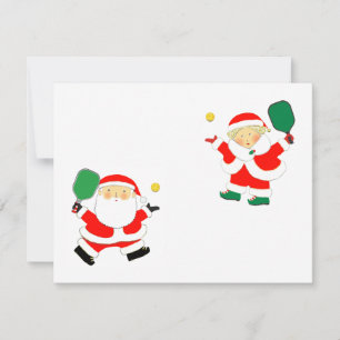 Pour Fêtes Annuelles Cartes de Noël de Pickleball