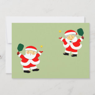 Pour Fêtes Annuelles Cartes de Noël de Pickleball