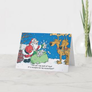 Pour Fêtes Annuelles Cartes de Noël de Repceits de comptable de Père