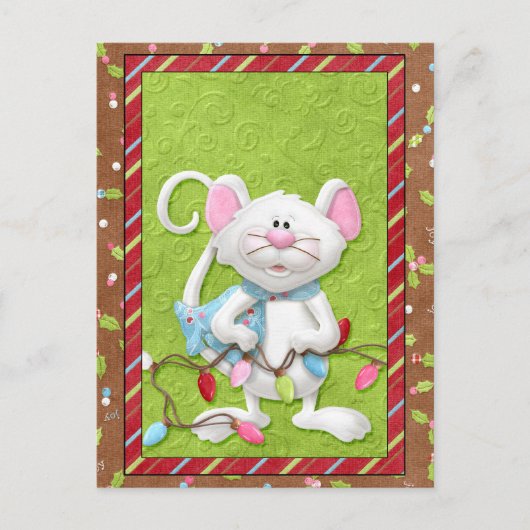 Pour Fêtes Annuelles Cartes de Noël de souris (Devant)