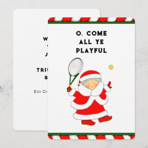 Pour Fêtes Annuelles Cartes de Noël de Tennis