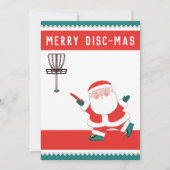 Pour Fêtes Annuelles Cartes de Noël de vacances de Disk Golf (Devant)