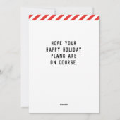 Pour Fêtes Annuelles Cartes de Noël de vacances de Disk Golf (Dos)