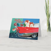 Pour Fêtes Annuelles Cartes de Noël de voiture classique (Devant)