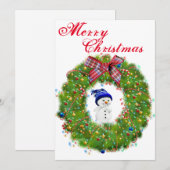 Pour Fêtes Annuelles Cartes de noël de Walmart (Devant / Derrière)