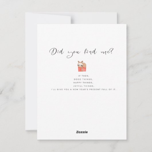 Pour Fêtes Annuelles Cartes de Noël d'images cachées (Dos)