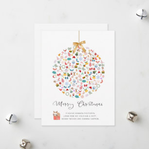 Pour Fêtes Annuelles Cartes de Noël d'images cachées