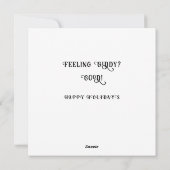 Pour Fêtes Annuelles Cartes de Noël drôles (Dos)