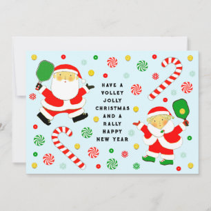 Pour Fêtes Annuelles Cartes de Noël drôles de Pickleball