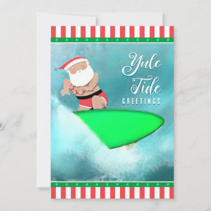 Pour Fêtes Annuelles Cartes de Noël drôles de surf à Hawaii