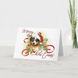 Pour Fêtes Annuelles Cartes de Noël du berger australien