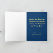 Pour Fêtes Annuelles Cartes de Noël du Cabine de neige Bulldog anglais (Intérieur)