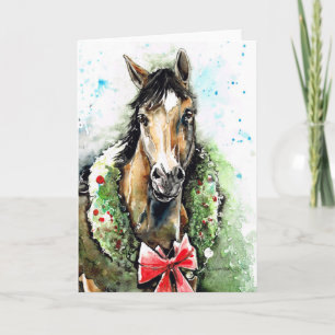 Pour Fêtes Annuelles Cartes de Noël du Cheval de Vacances