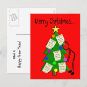 Pour Fêtes Annuelles Cartes de Noël du pharmacien (Devant / Derrière)