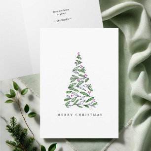 Pour Fêtes Annuelles Cartes de Noël en aquarelle artistique