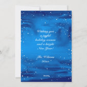 Pour Fêtes Annuelles Cartes de Noël faites sur commande élégantes de (Dos)