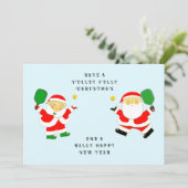 Pour Fêtes Annuelles Cartes de Noël Funny Pickleball (Debout devant)
