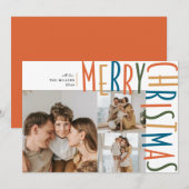 Pour Fêtes Annuelles Cartes de Noël Gras (Devant / Derrière)